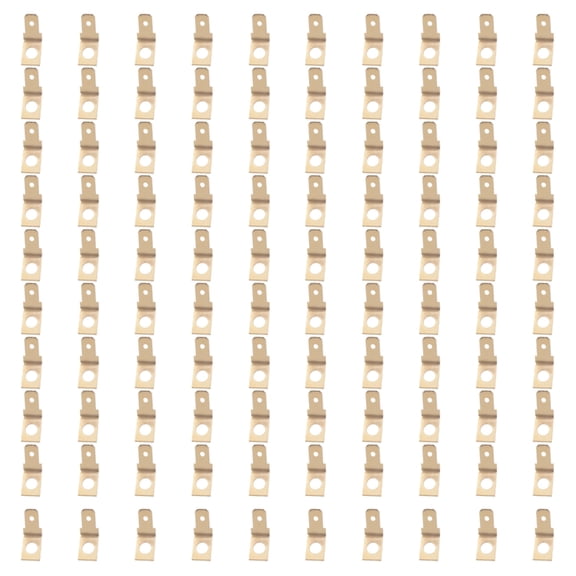 Pack of 100 Disconnects Wire Connectors Without Insulated Male To Male Spades Terminals for Computers and Boards