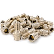 Pack of 100 Double Seal Inflate Through Type Valve Extension Caps for Truck, RV, Semi, Trailer and Other Applications by TYK Industries