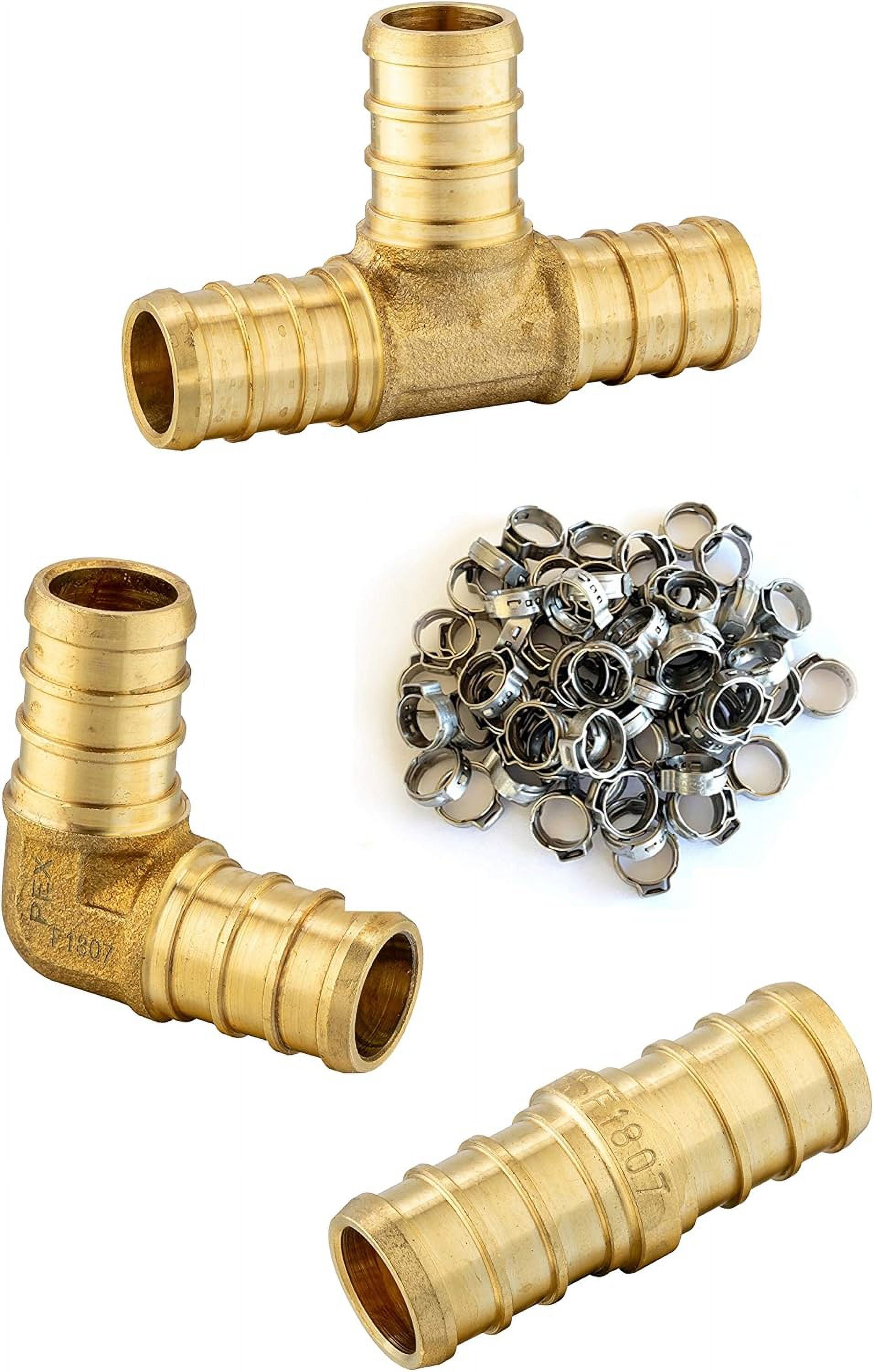 Confezione Raccordi Pex Senza Piombo 10 Raccordi A Crimpare In - Foto 3