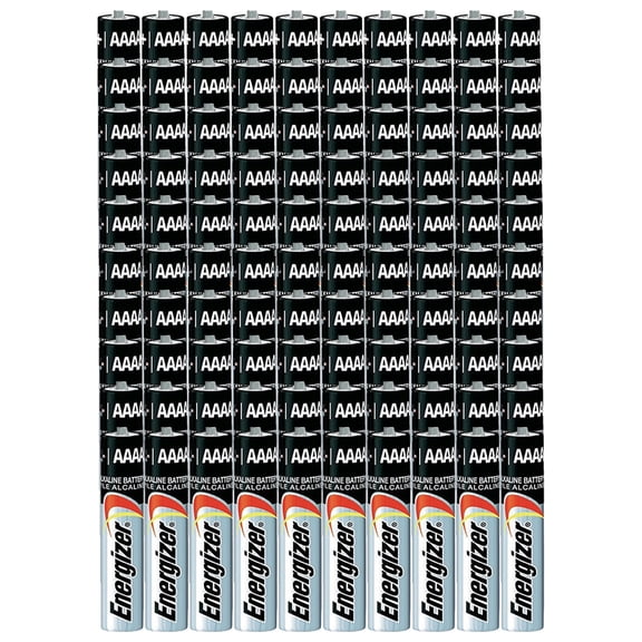 Pack of 100 Energizer E96 AAAA Alkaline Battery - Bulk Pack