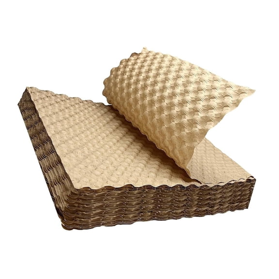 Pack of 100 Paper Bubble Wrap Sheet Easy to Cut and Use for Various Packing Shipping Moving Needs at Homes or Office