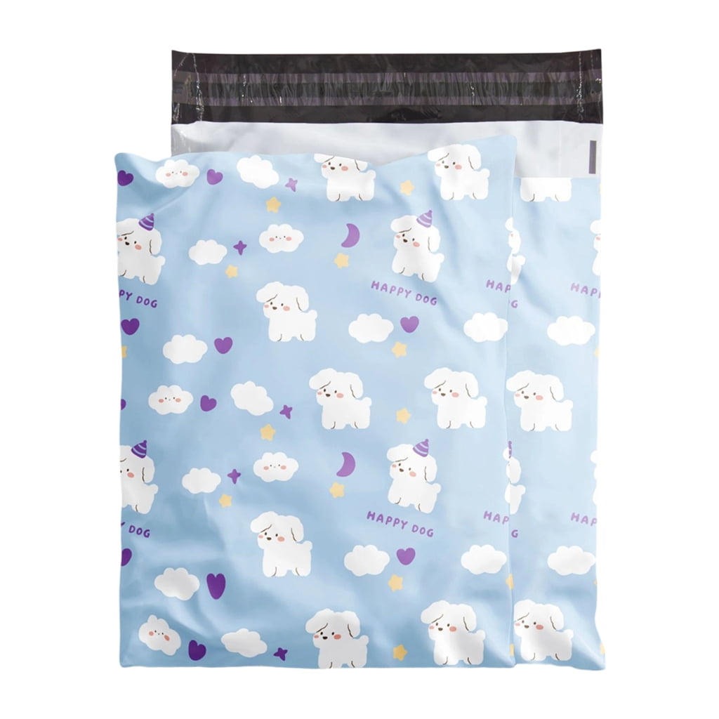 Pack of 100 Poly Bags Tear Reinforced Seams Mailing Pouches Secure Envelopes