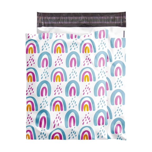 Pack of 100 Poly Bags Tear Reinforced Seams Mailing Pouches Secure Envelopes