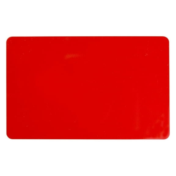Pack of 100 Premium Graphic Quality Red PVC Cards CR80 30 Mil Standard Credit Card Size by