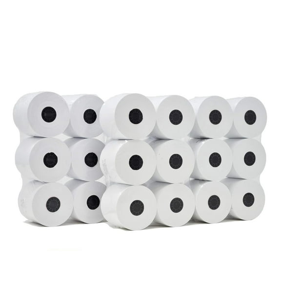[Pack of 100 Rolls] Adding Machine Tape/Calculator Paper Rolls 2-1/4 x 150 Feet 1 Ply White Paper for El-1750 1801 P23 Printing Calculator 10 Key