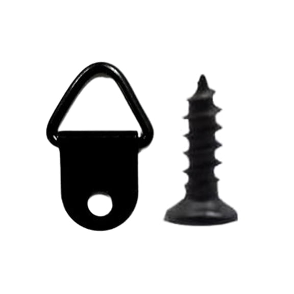 Pack of 100 Single Hole Hangers Metal Triangles D Rings with Screw Painting Hangings Hook Picture Hangers Set