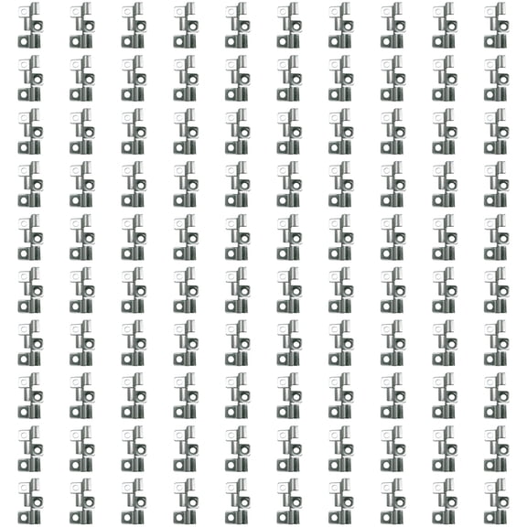 Pack of 100 Sturdy Decking Clip Stainless Steel Fasteners for Composite Deck Boards Hide Clip Fixing With Screws Designs