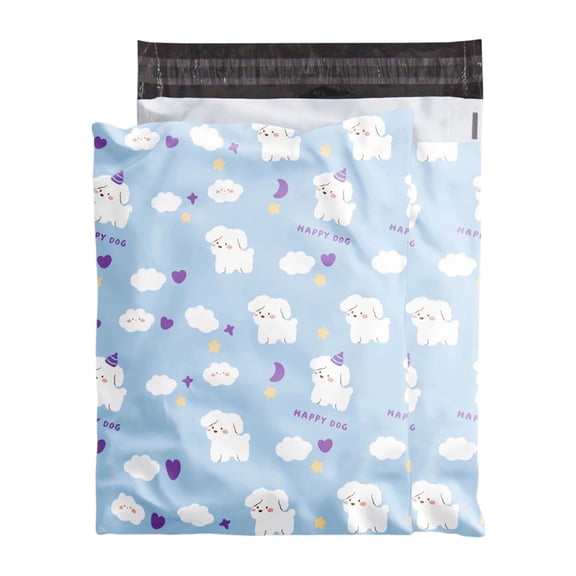 Pack of 100 Tear Resistant Waterproof Mailing Bags Elegant Poly Mailer Envelopes with Tamper Evident Closure