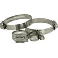 thumbnail image 1 of Pack of 100 x 304 Stainless Steel Hose Clamp SAE 24, Band Width: 9/16" | 14.2mm, Range: 1-1/16" - 2" | 21-44mm, SS304 SUS304, 1 of 1
