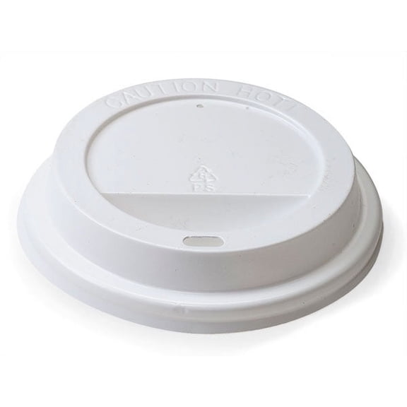 Pack of 1000, White 8 Oz Pp Hot Cup Lids Polystyrene w/Straight Groove Design Provides Insulation - No Sleeves Needed for Most Hot Drinks