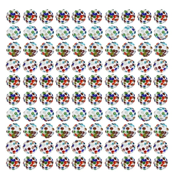 Pack of 10010mm Round Loose Bead Colorful Rhinestones Bead Sparkling Disco Clay Beads Jewelry Crafting Supplies