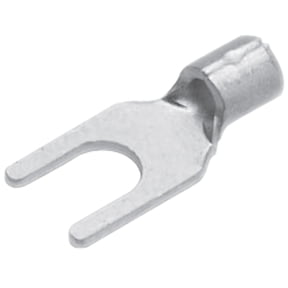 Pack of 100pcs 2Y-5 Nic Non-Insulated Spade Terminals M5; : 5.3mm; 1.042.63mm2; crimped