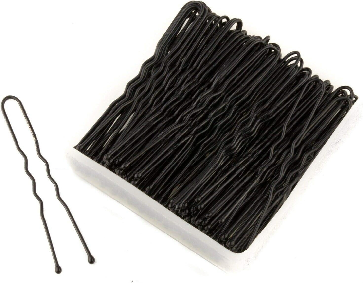 Pack of 100pcs Hair Pins UShaped Long Wavy Bun Grips Hair Slides With