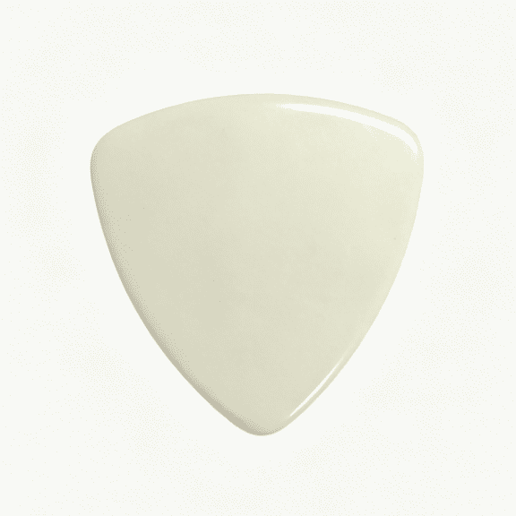 Pack of 100pcs Heavy 0.96mm 346 Shape Rounded Triangle Guitar Picks Plectrums Solid White
