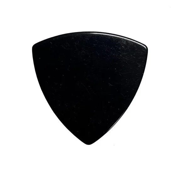 Pack of 100pcs Medium 0.71mm 346 Shape Rounded Triangle Guitar Picks Plectrums Solid Black