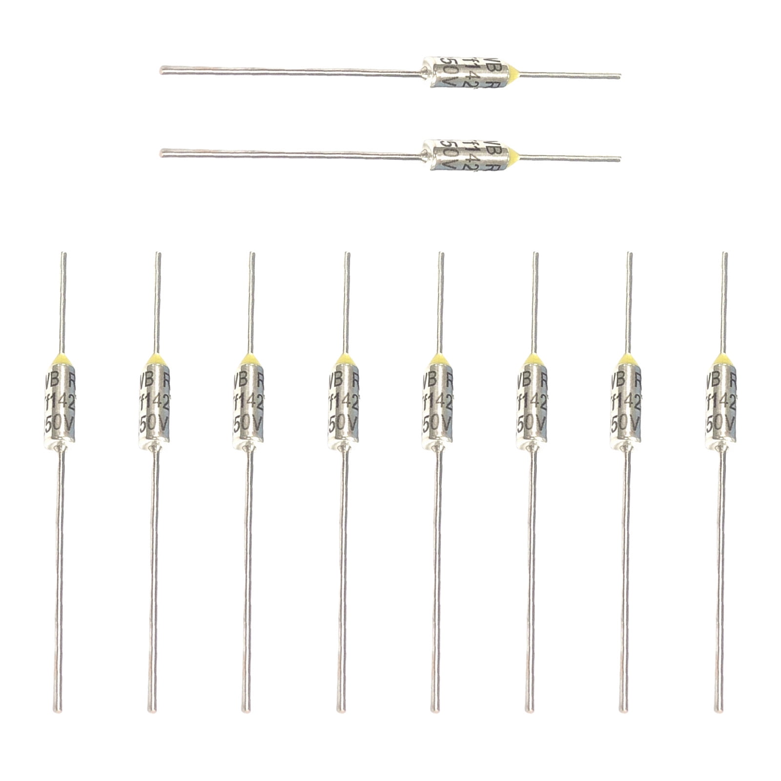 Pack of 10pcs Metal High Temperature Thermal Cutoff Fuses For Overheat ...