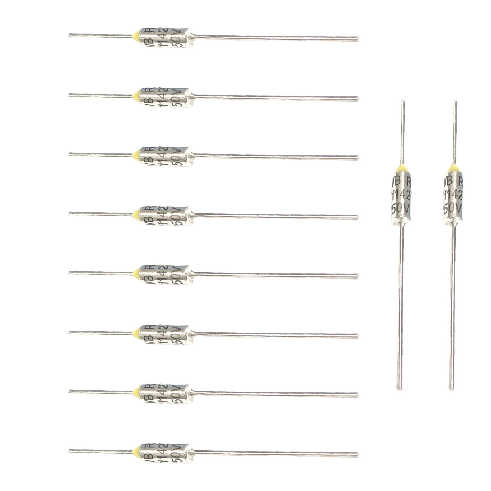 Pack of 10pcs Metal High Temperature Thermal Cutoff Fuses For Overheat ...