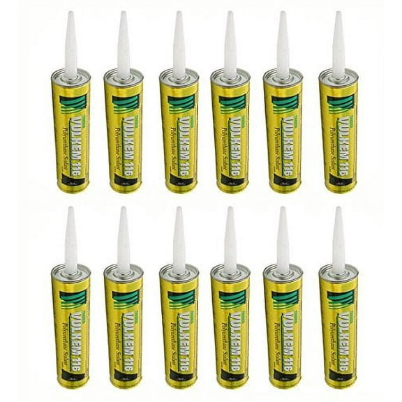 Pack of 12 - 116 Vulkem Polyurethane High-Performance Sealant, Almond$$Tools & Hardware Other
