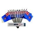 thumbnail image 1 of Pack of 12 4"x6" Fiji Polyester Miniature Office Desk & Little Table Flags, 1 Dozen 4"x 6" Fijians Small Mini Hand Waving Stick Flags (Flags Only), 1 of 1
