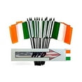 thumbnail image 1 of Pack of 12 4"x6" Ireland Polyester Miniature Office Desk & Little Table Flags, 1 Dozen 4"x 6" Irish Small Mini Hand Waving Stick Flags, 1 of 1