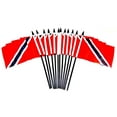 thumbnail image 1 of Pack of 12 4"x6" Trinidad International Polyester Miniature Office Desk & Little Table Flags, 1 Dozen Country 4x6 Small Mini Hand Waving Stick Flags, 1 of 1