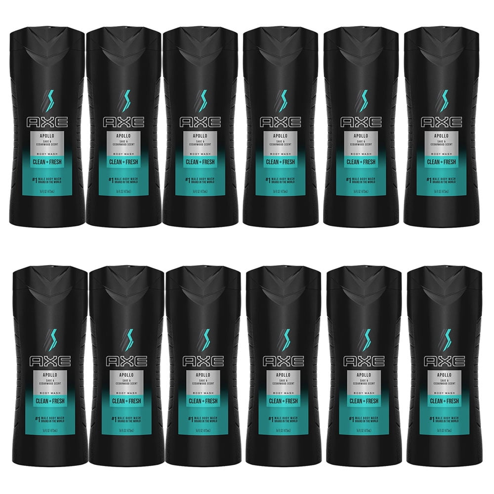 Pack of (12) AXE Body Wash for Men, Apollo, 16 Fl Oz