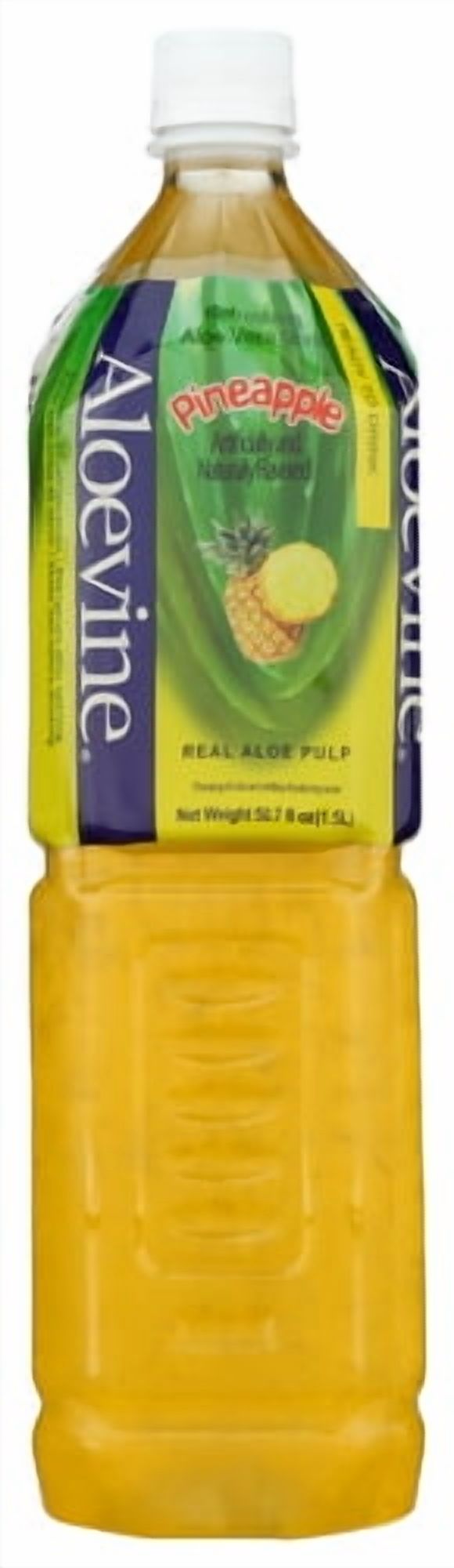 (Pack of 12) Aloevine Aloe Pineapple Beverage 50.7 fl oz