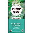 thumbnail image 1 of Pack of 12, Alter Eco Organic Dark Chocolate Bar Coconut Toffee, 2.82 oz, 1 of 6