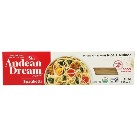 Pack of 12, Andean Dream Organic Spaghetti, 8 oz