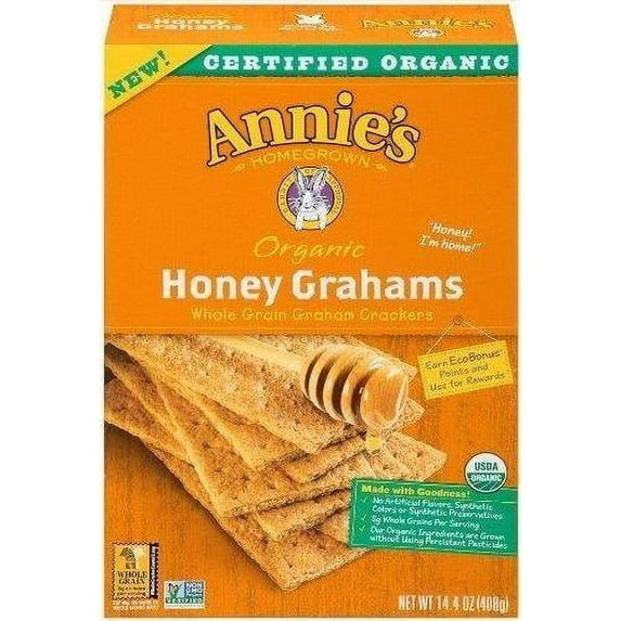 (Pack of 12) Annie's Organic Honey Graham Crackers, 14.4 oz