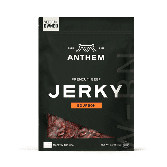 (Pack of 12) Anthem Snacks LLC Beef Bourbon Jerky 2.5 oz