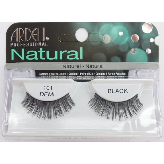 (Pack of 12) Ardell Natural Eyelashes - 101 Demi Black