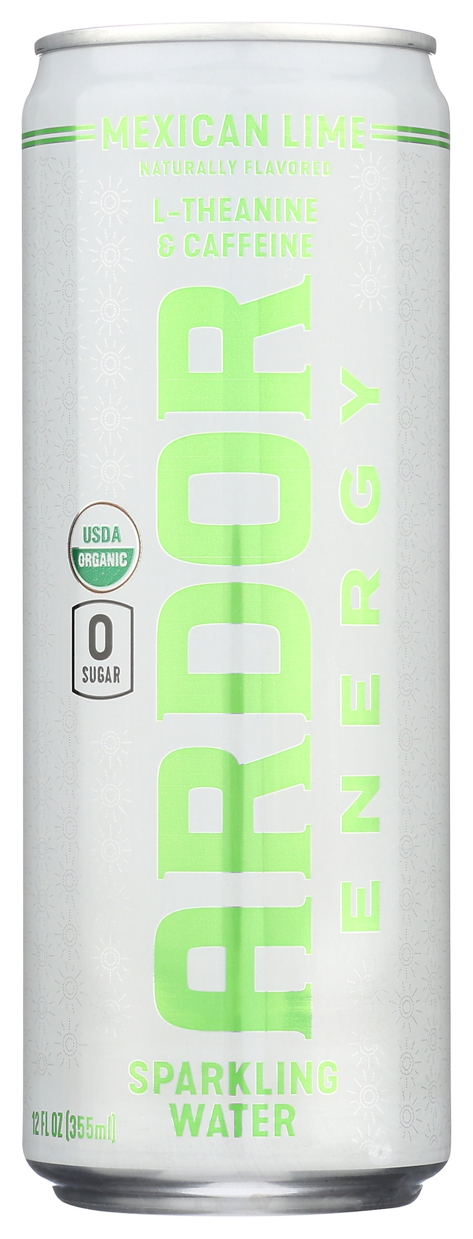 Pack of 12, Ardor Organic Inc Mexican Lime Sparkling Water, 12 fl oz