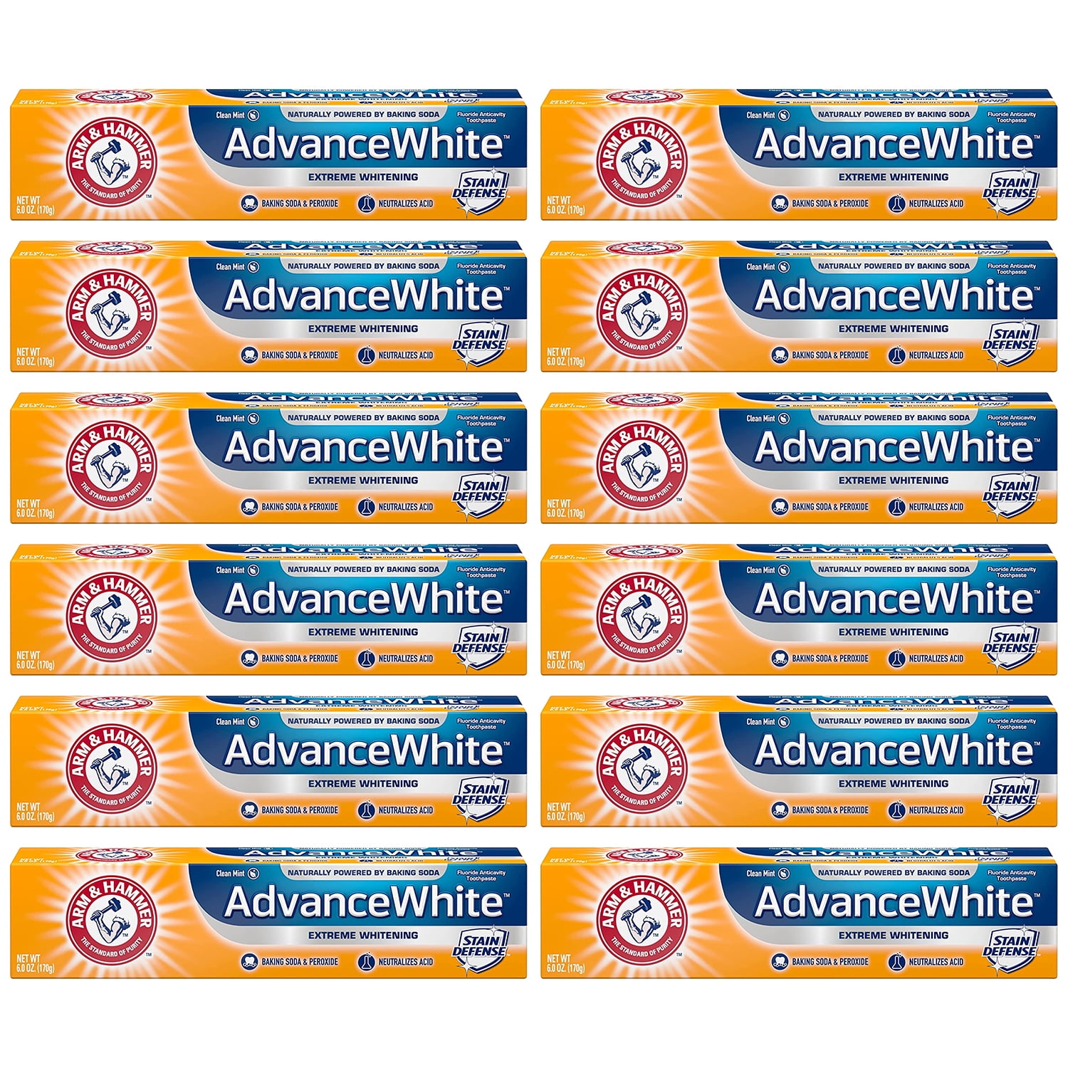 Arm & Hammer Advance White Toothpaste, Extreme Whitening, Clean