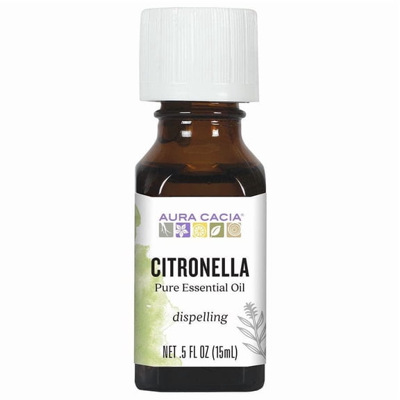 (Pack of 12) Aura Cacia Essential Oil Citronella 0.5 Oz