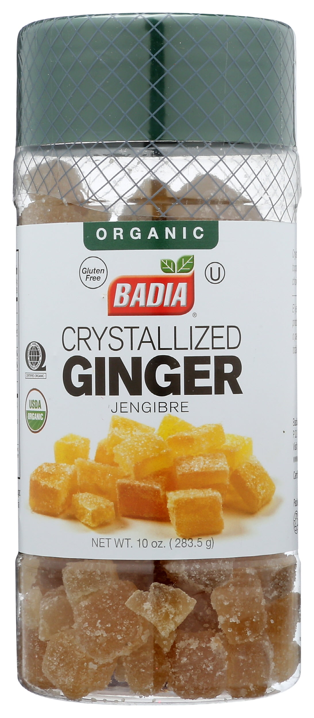 Pack of 12, Badia Organic Crystallized Ginger, 10 oz