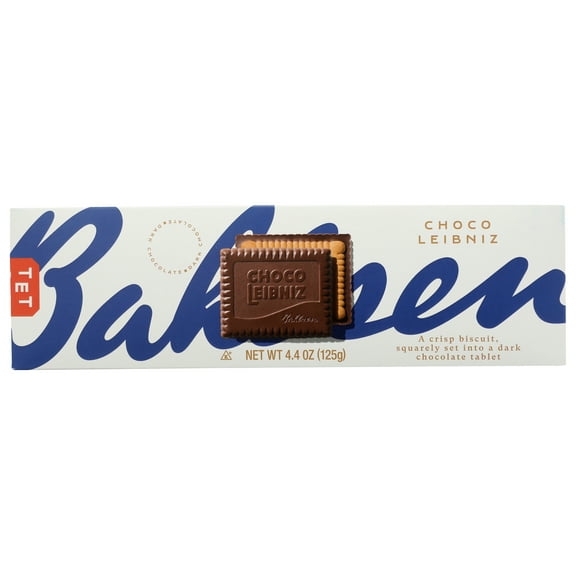 Pack of 12, Bahlsen Choco Leibniz Dark, 4.4 oz