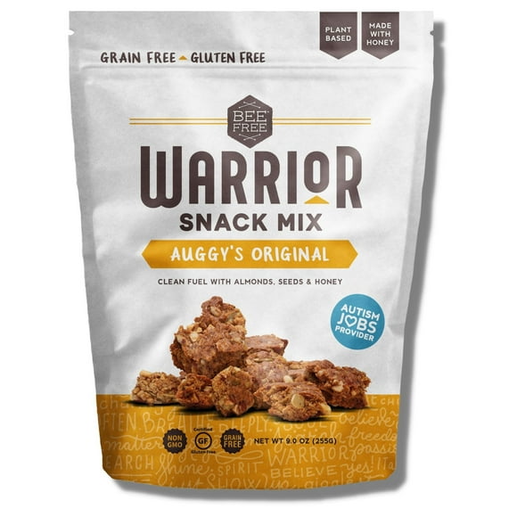 (Pack of 12), Beefree Auggy's Original Warrior Snack Mix, 9 oz
