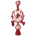thumbnail image 1 of Beistle Club Pack of 12 Red Valentine's Day Metallic Cupid and Hearts Hanging Decorations 29", 1 of 2