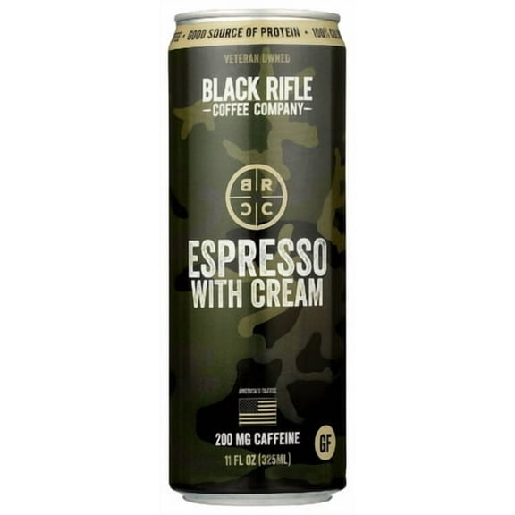 (Pack of 12) Black Rifle Coffee Ready-to-Drink Espresso Cream 11 Fo