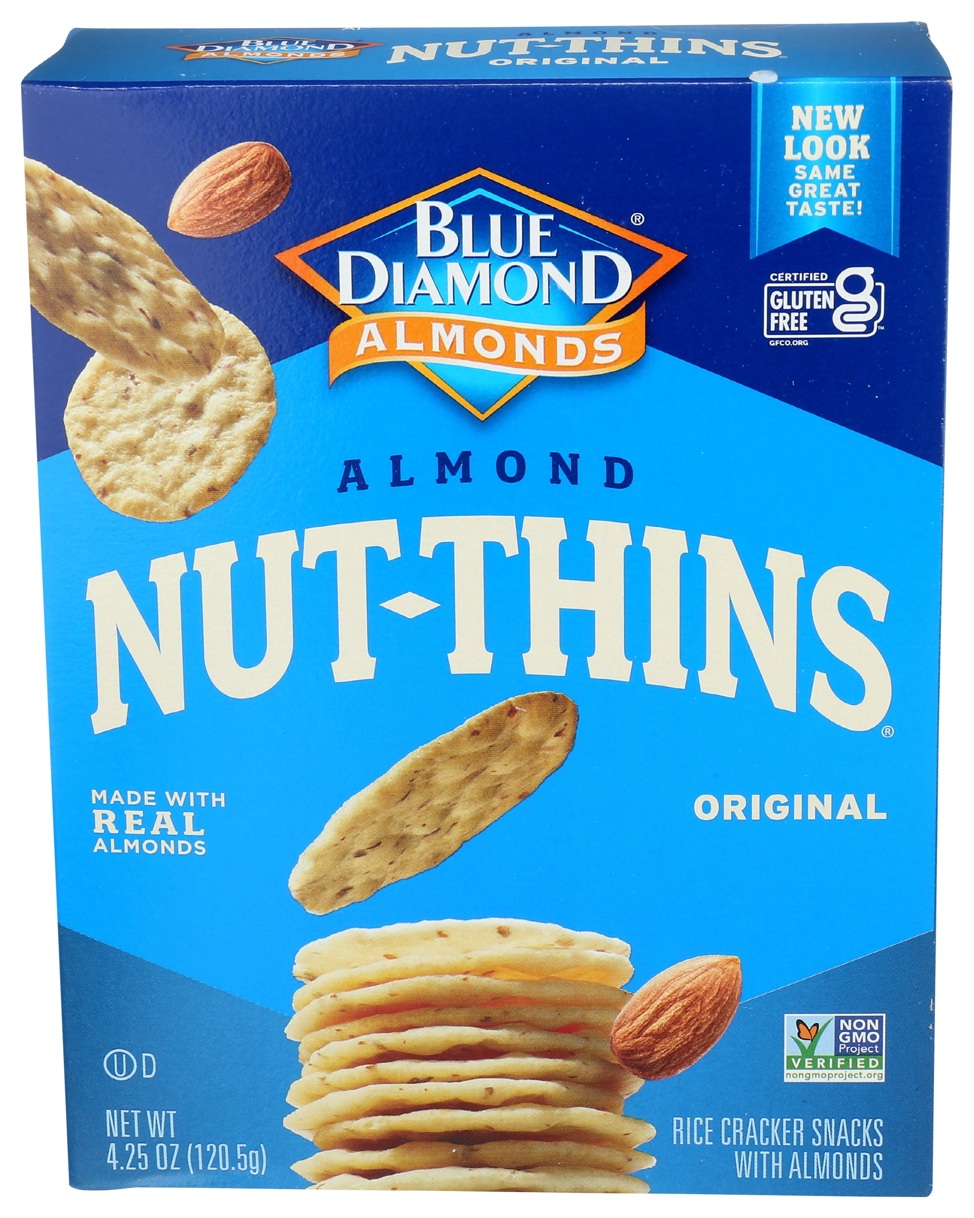 Pack of 12, Blue Diamond Almonds Nut-Thins Original, 4.25 oz