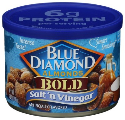 (Pack of 12) Blue Diamond Almonds Salt & Vinegar 6 Oz