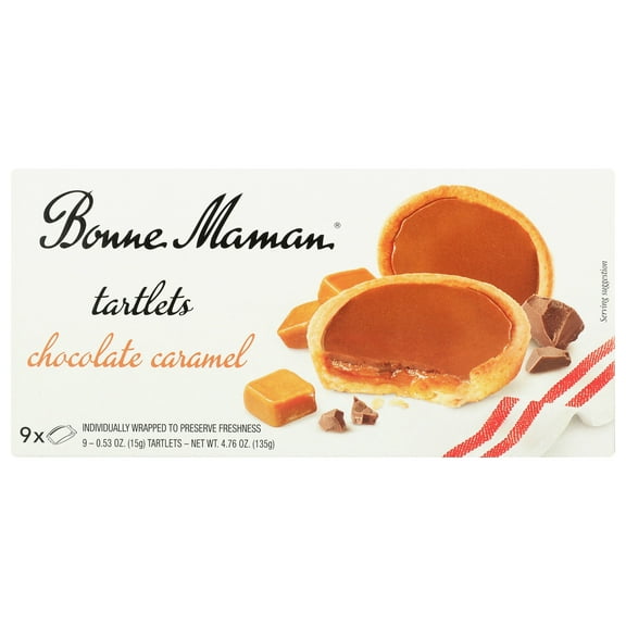 (Pack of 12), Bonne Maman Chocolate Caramel Tartlet, 4.76 oz