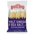 thumbnail image 1 of Pack of 12, Boulder Canyon Malt Vinegar & Sea Salt Kettle Chips, 5 oz, 1 of 5