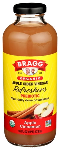 Pack of 12 Bragg Apple Cider Beverage Organic 16 fl oz