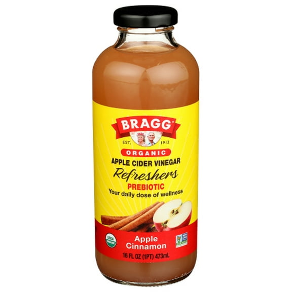 Pack of 12 Bragg Apple Cider Beverage Organic 16 fl oz