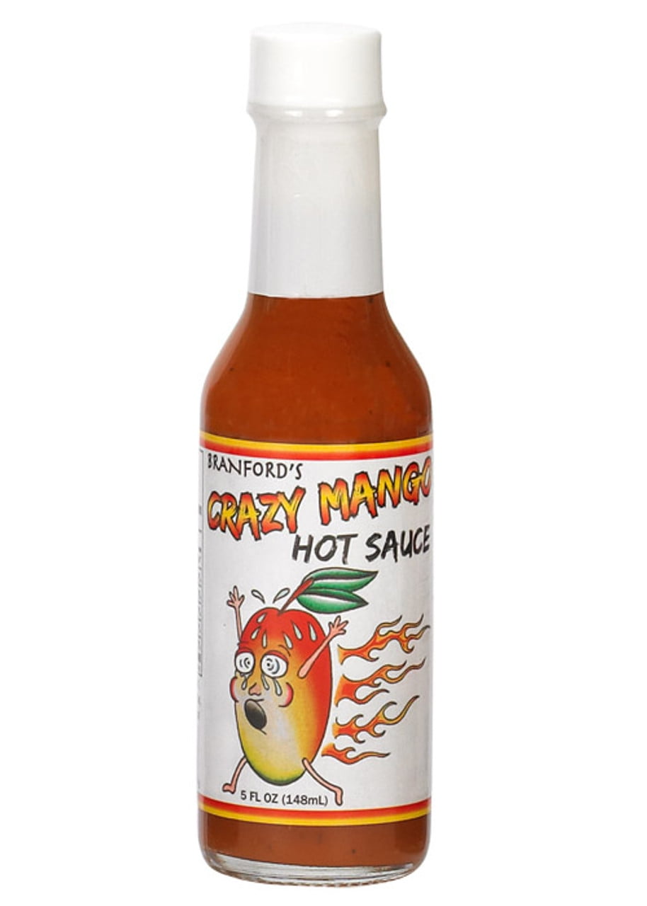 Pack of 12, Branfords Originals Crazy Mango Hot Sauce, 5 fl oz