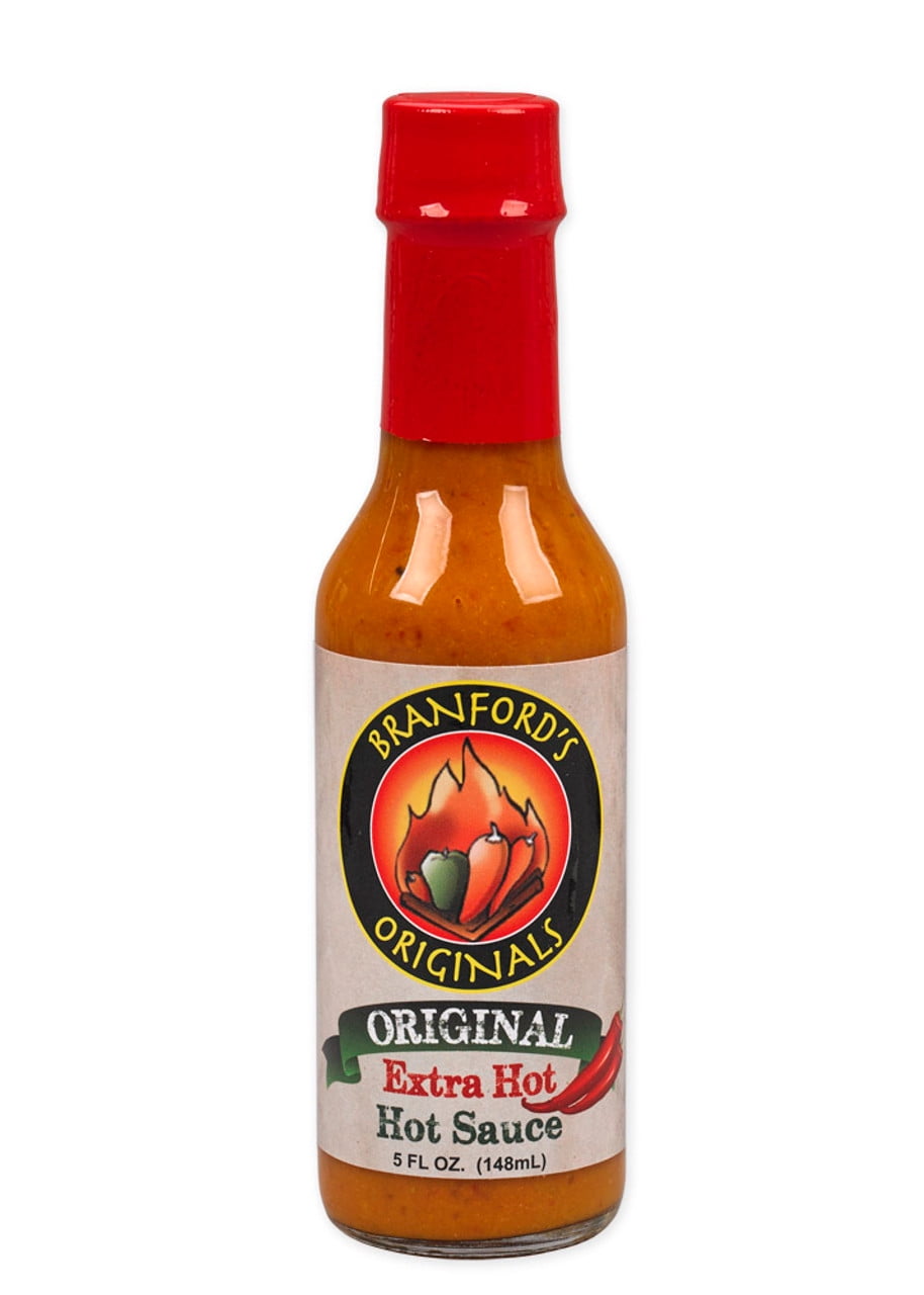 Pack of 12, Branfords Originals Extra Hot Sauce, 5 oz