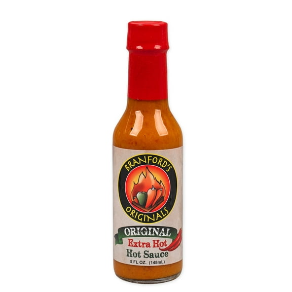 Pack of 12, Branfords Originals Extra Hot Sauce, 5 oz