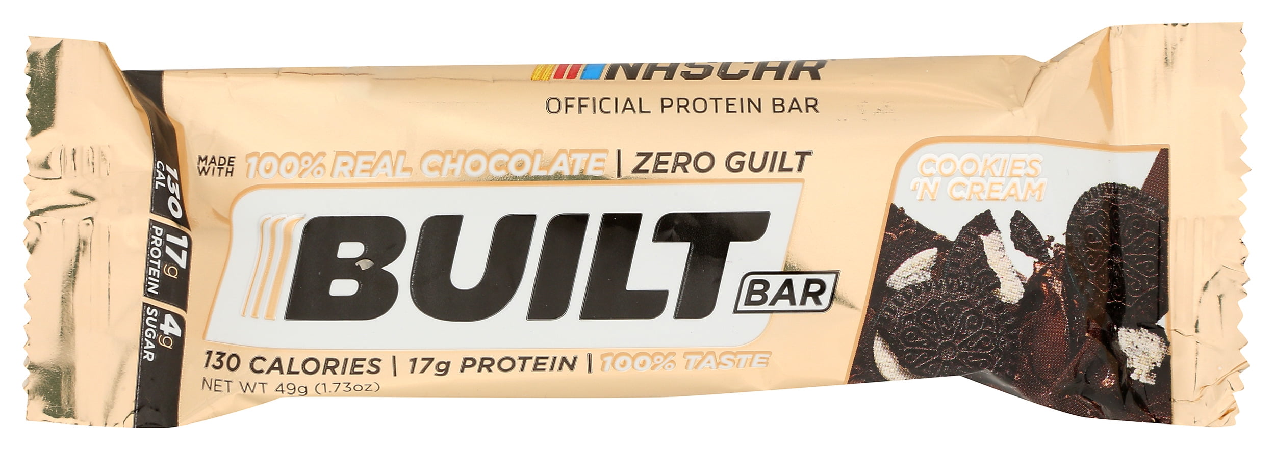 Pack of 12, Built Bar Cookies & Cream Bar, 1.73 oz
